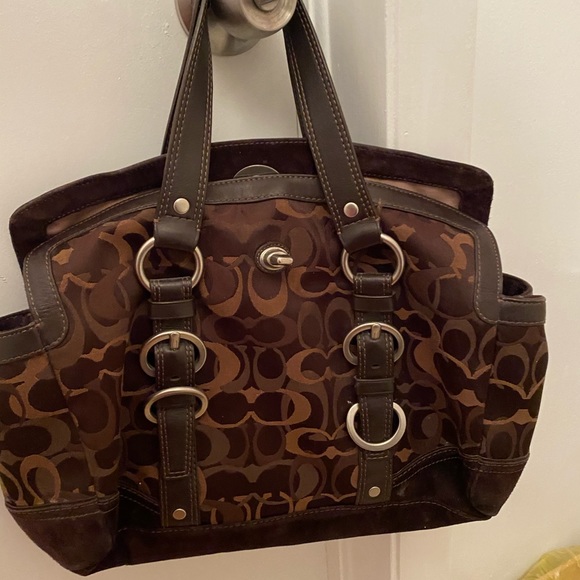 Coach Handbags - Genuine COACH Monogram Duffel Bag VINTAGE!